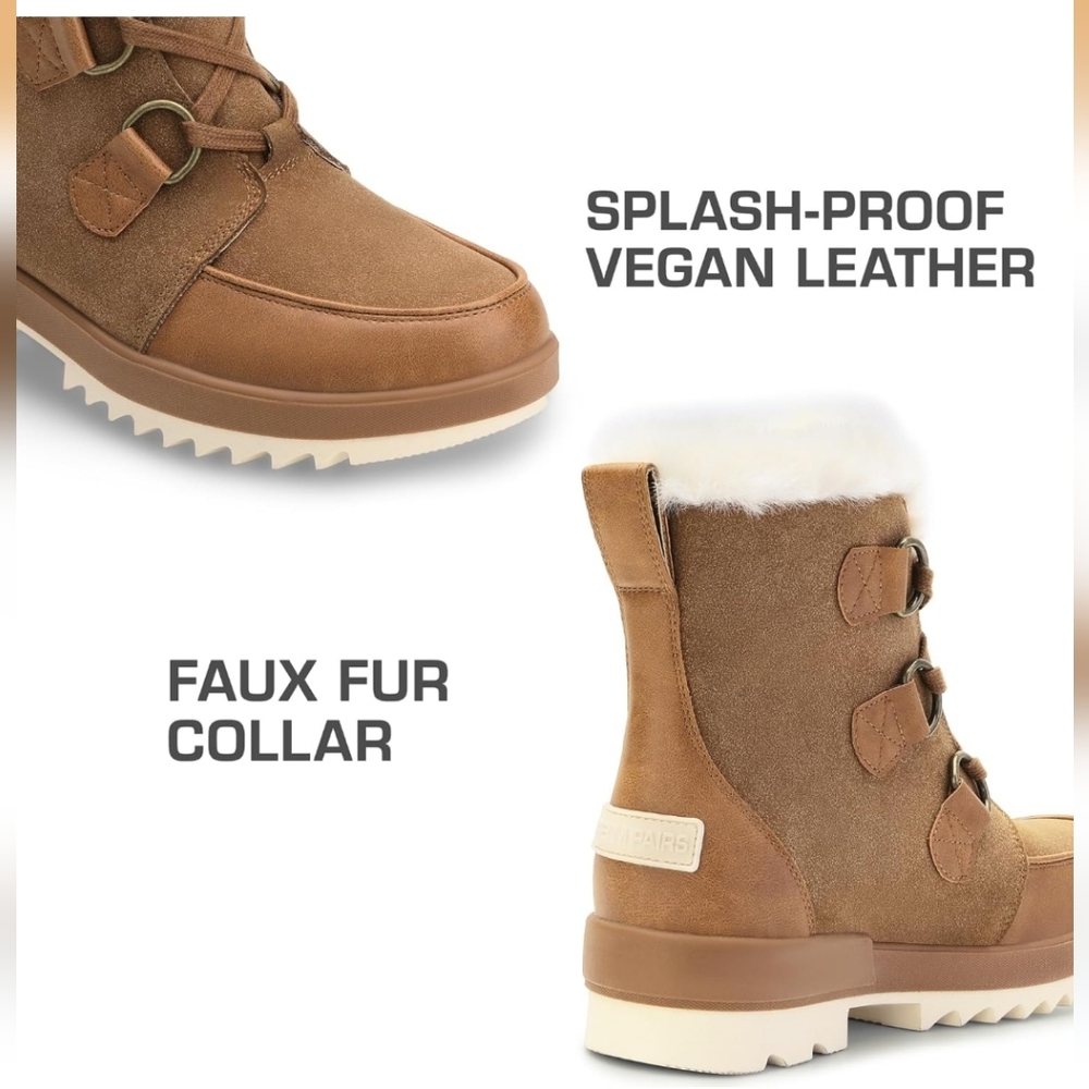 DREAM PAIRS Ankle Winter Boots for Women Snow Boots Anti-Slip Resistant Classic - Picture 4 of 11